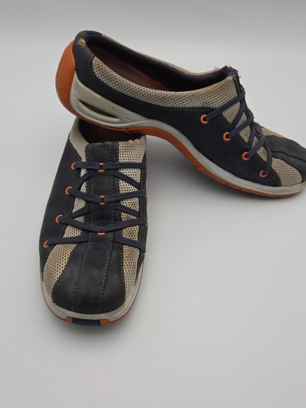 Cole Haan Nike Air Brown Leather Lace-Up Shoes